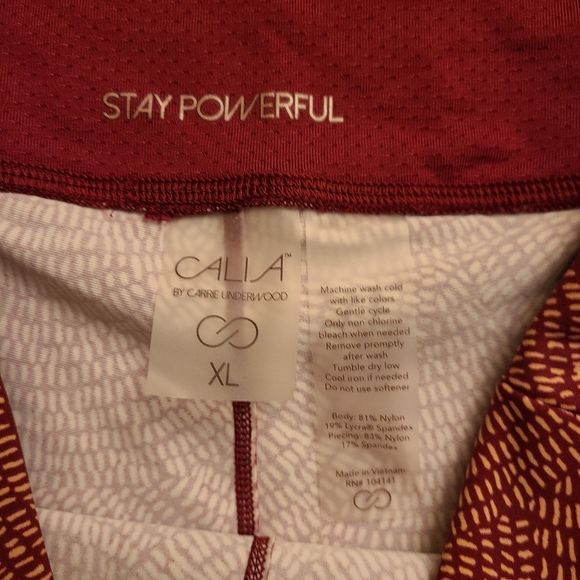 Calia Patterned Leggings with Deep Side Pockets in size XL - Picture 3 of 11